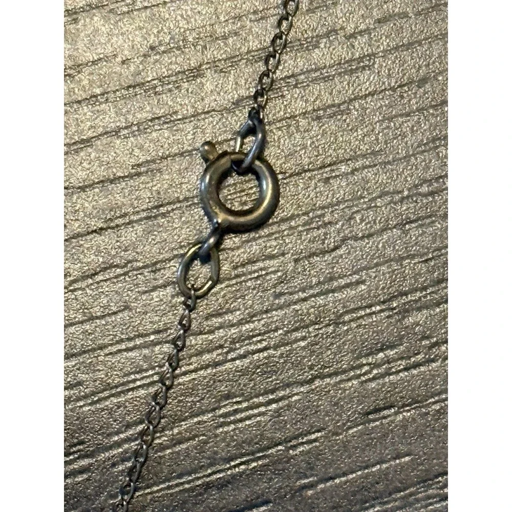 Vintage Hummingbird In Flight Necklace Pendant Marked Sterling 12k GF Chain